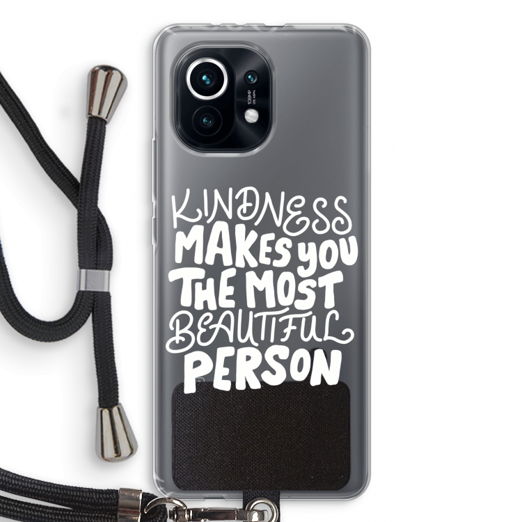 The prettiest: Xiaomi Mi 11 Transparant Hoesje met koord