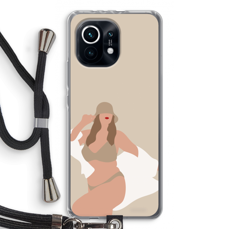 One of a kind: Xiaomi Mi 11 Transparant Hoesje met koord