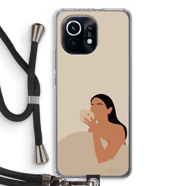 Fresh coffee: Xiaomi Mi 11 Transparant Hoesje met koord