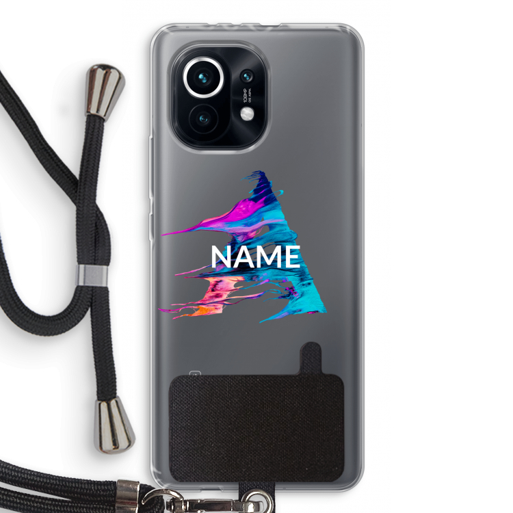 Abstract Spectrum: Xiaomi Mi 11 Transparant Hoesje met koord