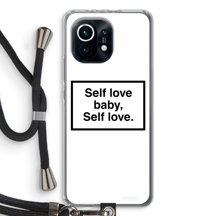 Self love: Xiaomi Mi 11 Transparant Hoesje met koord