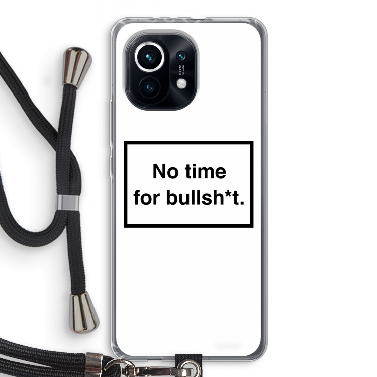 No time: Xiaomi Mi 11 Transparant Hoesje met koord