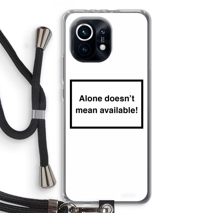 Alone: Xiaomi Mi 11 Transparant Hoesje met koord