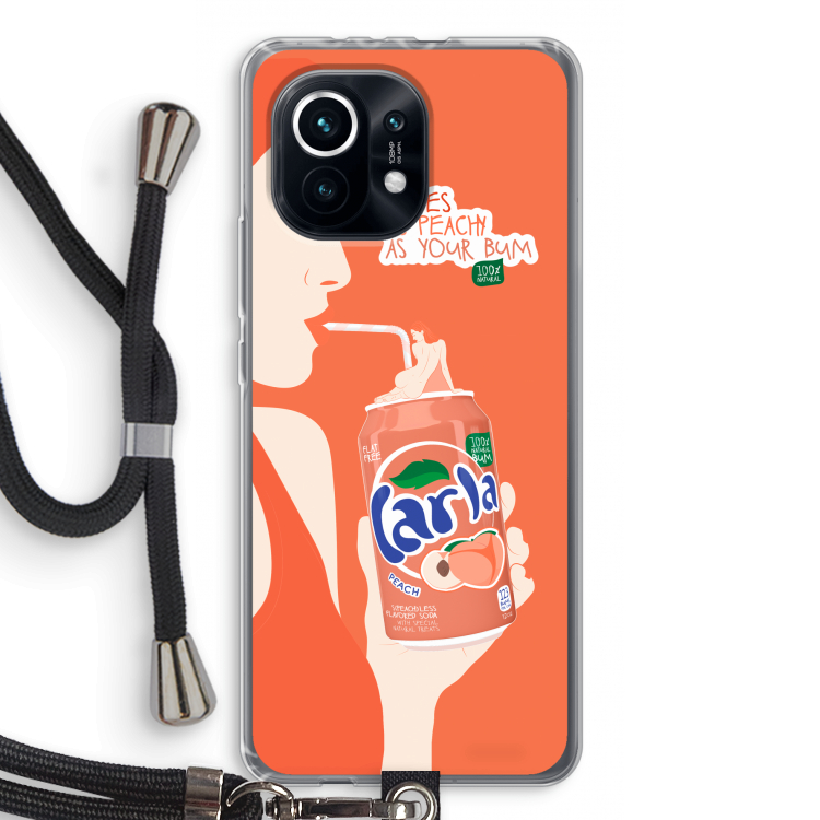 Peach please!: Xiaomi Mi 11 Transparant Hoesje met koord