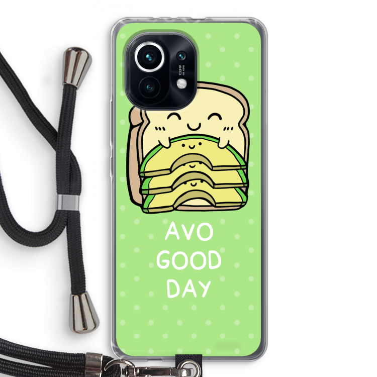 Avo Good Day: Xiaomi Mi 11 Transparant Hoesje met koord