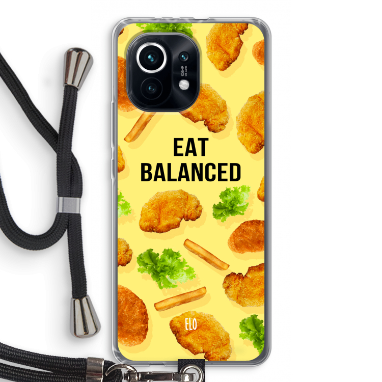 Eat Balanced: Xiaomi Mi 11 Transparant Hoesje met koord