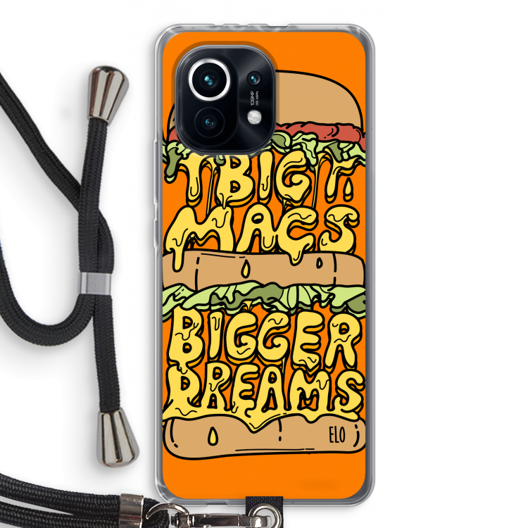 Big Macs Bigger Dreams: Xiaomi Mi 11 Transparant Hoesje met koord