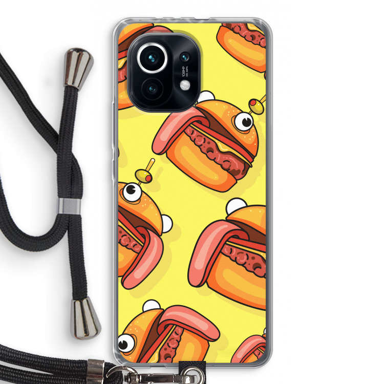 Hamburger: Xiaomi Mi 11 Transparant Hoesje met koord