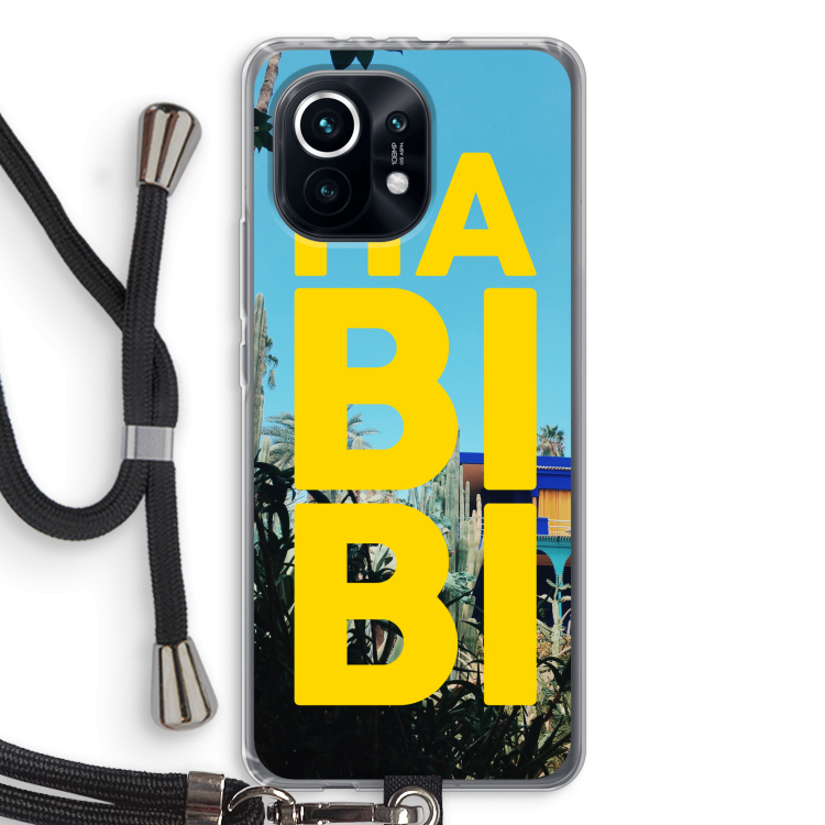 Habibi Majorelle : Xiaomi Mi 11 Transparant Hoesje met koord