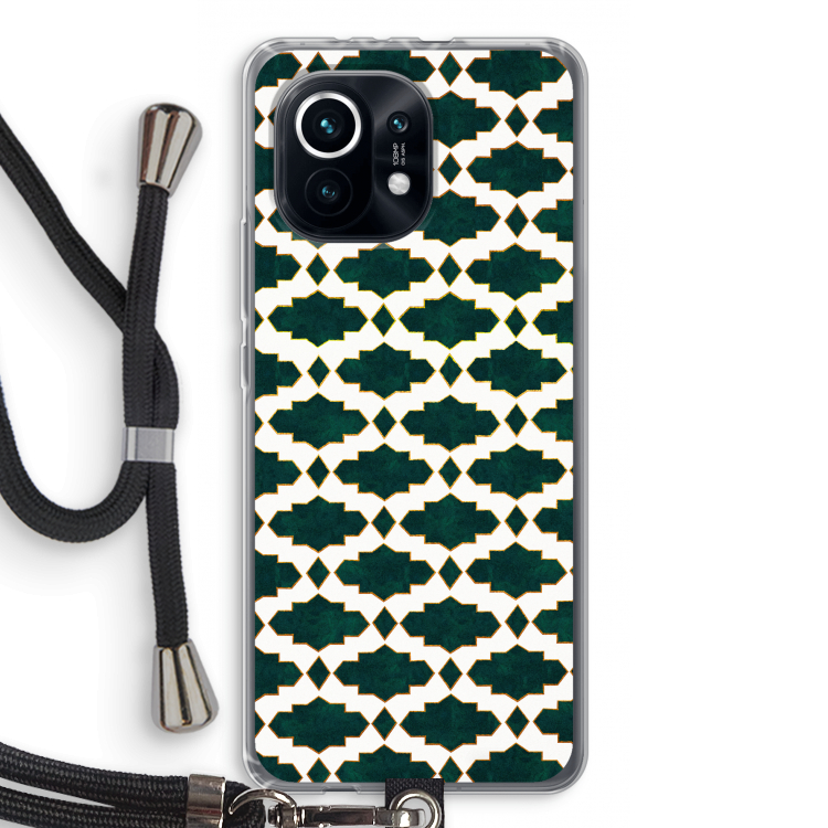 Moroccan tiles: Xiaomi Mi 11 Transparant Hoesje met koord