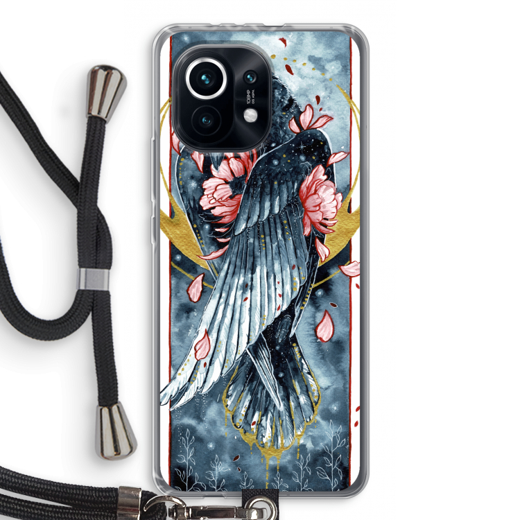 Golden Raven: Xiaomi Mi 11 Transparant Hoesje met koord