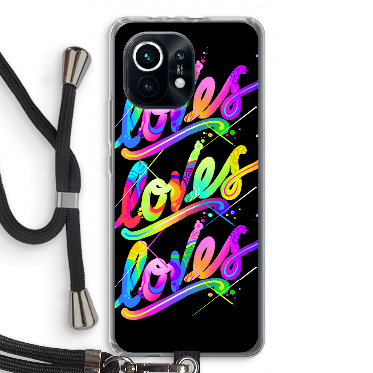 Loves: Xiaomi Mi 11 Transparant Hoesje met koord