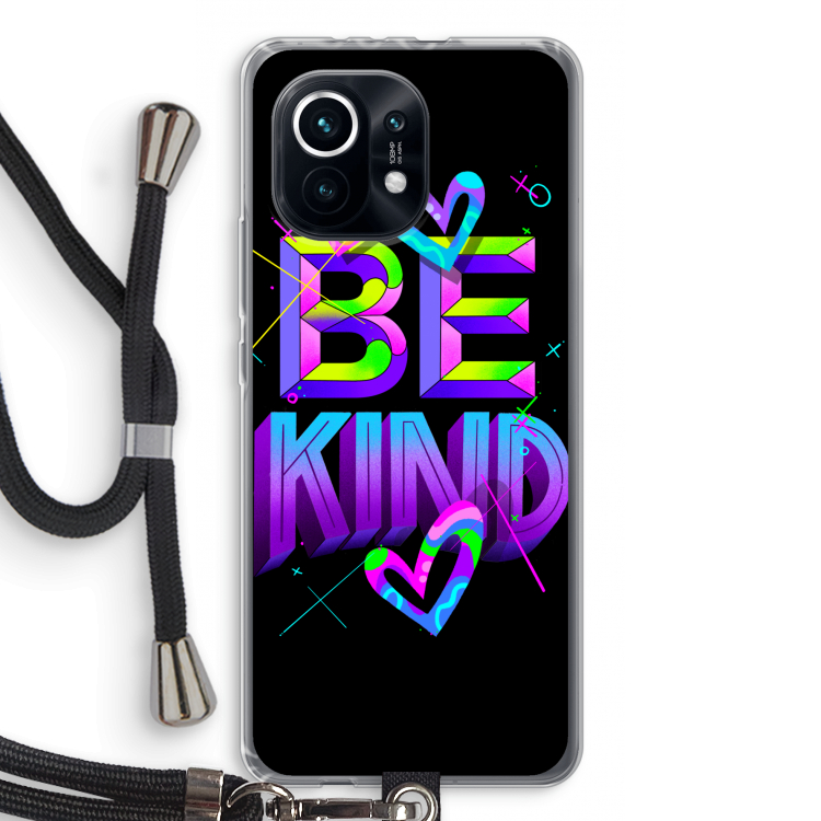 Be Kind: Xiaomi Mi 11 Transparant Hoesje met koord