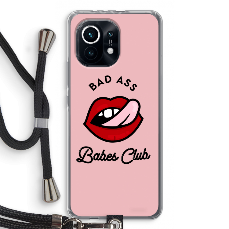 Badass Babes Club: Xiaomi Mi 11 Transparant Hoesje met koord