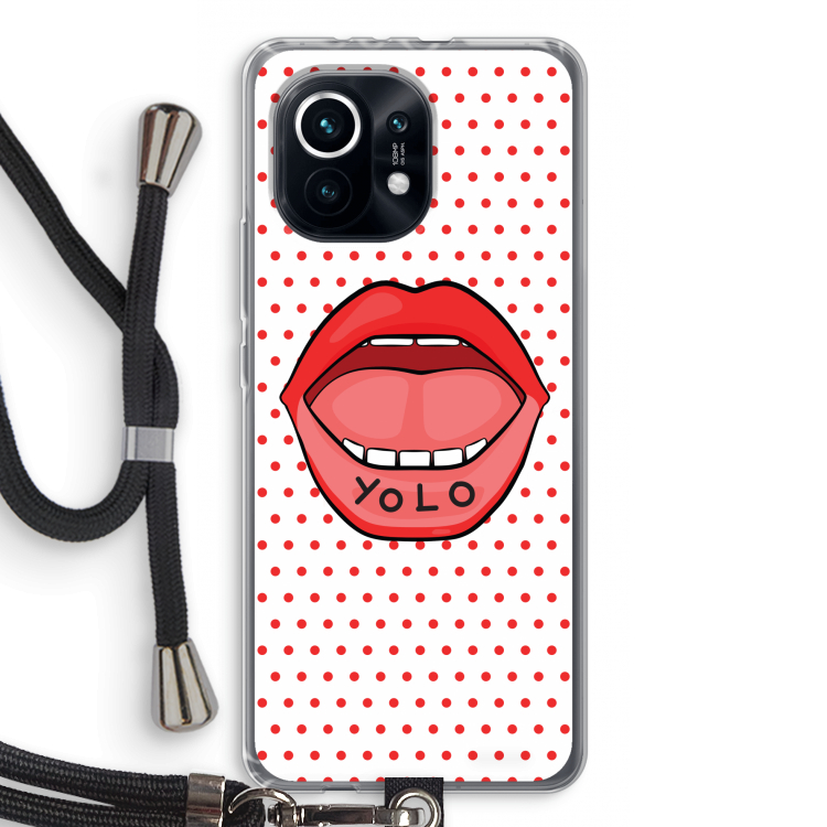 Yolo Denise: Xiaomi Mi 11 Transparant Hoesje met koord