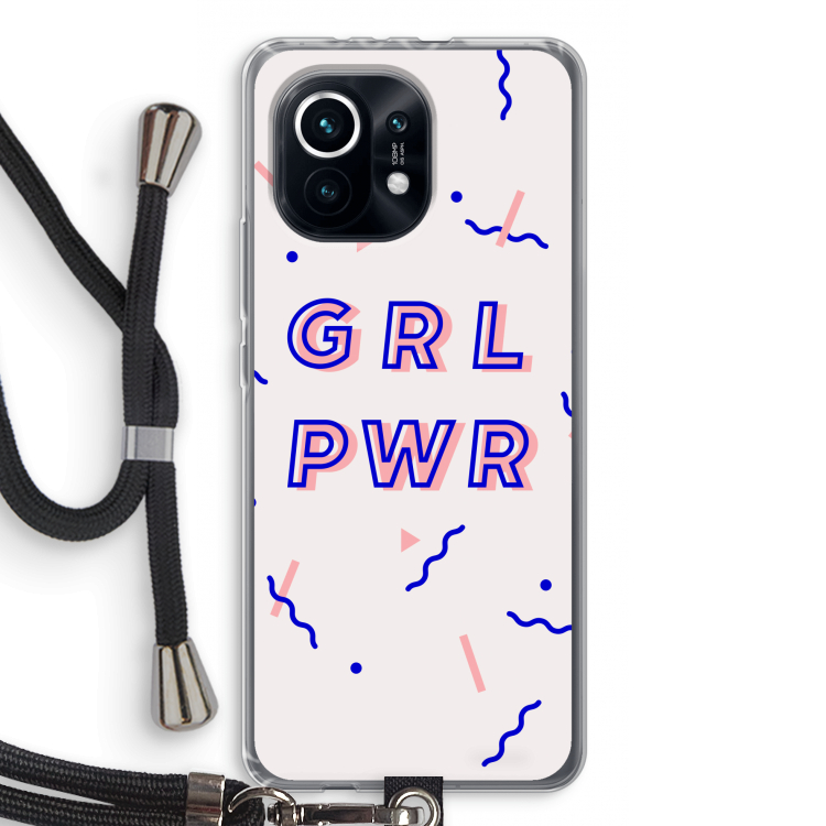 GRL PWR: Xiaomi Mi 11 Transparant Hoesje met koord