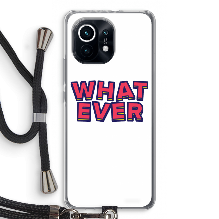 Whatever: Xiaomi Mi 11 Transparant Hoesje met koord