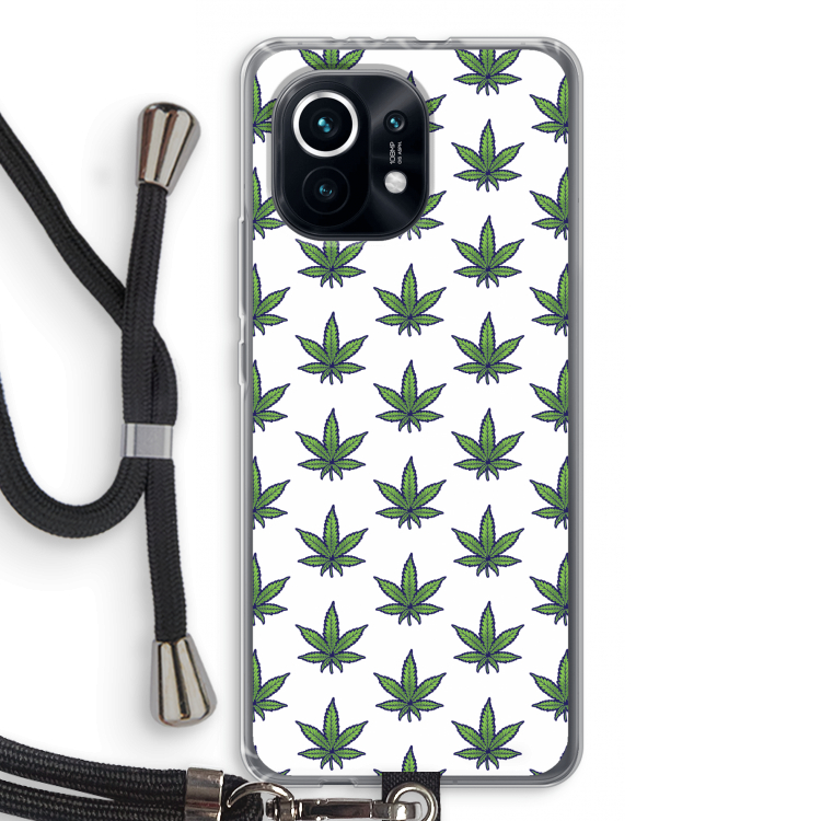 Weed: Xiaomi Mi 11 Transparant Hoesje met koord