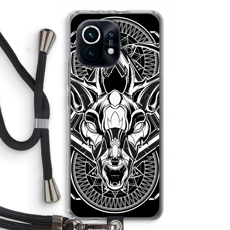 Oh Deer: Xiaomi Mi 11 Transparant Hoesje met koord