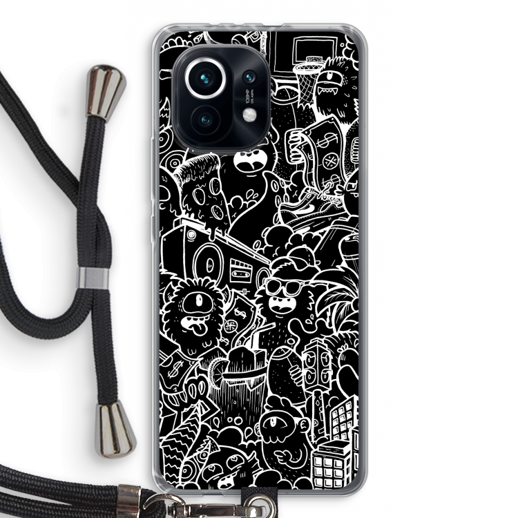 Vexx Black City : Xiaomi Mi 11 Transparant Hoesje met koord