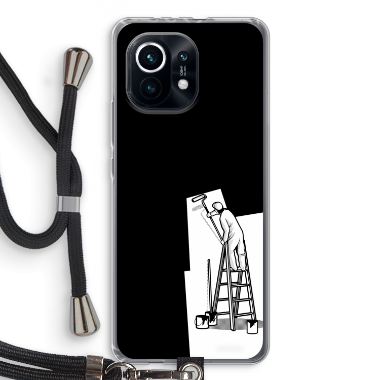 Musketon Painter: Xiaomi Mi 11 Transparant Hoesje met koord