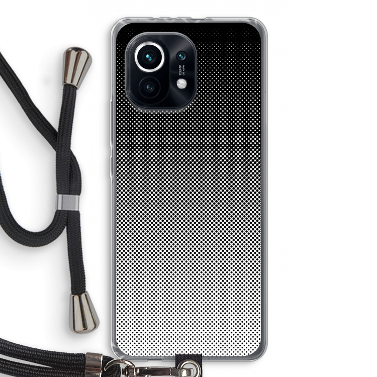 Musketon Halftone: Xiaomi Mi 11 Transparant Hoesje met koord