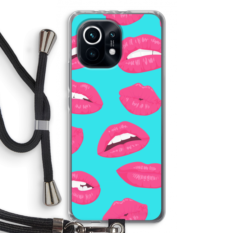 Bite my lip: Xiaomi Mi 11 Transparant Hoesje met koord