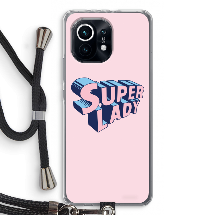 Superlady: Xiaomi Mi 11 Transparant Hoesje met koord