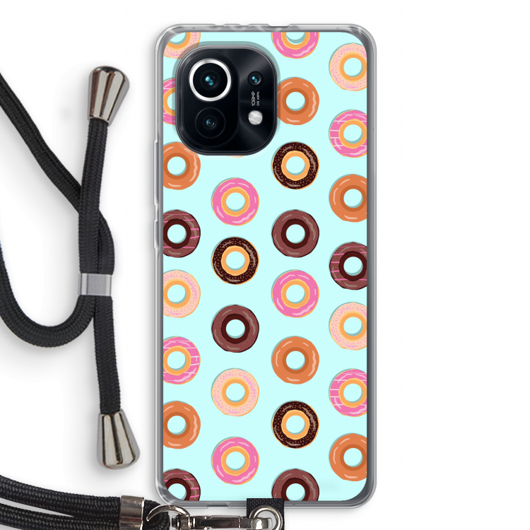 Donuts: Xiaomi Mi 11 Transparant Hoesje met koord