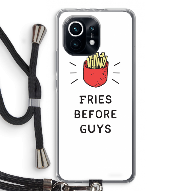 Fries before guys: Xiaomi Mi 11 Transparant Hoesje met koord
