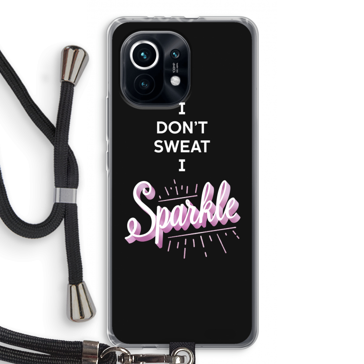 Sparkle quote: Xiaomi Mi 11 Transparant Hoesje met koord
