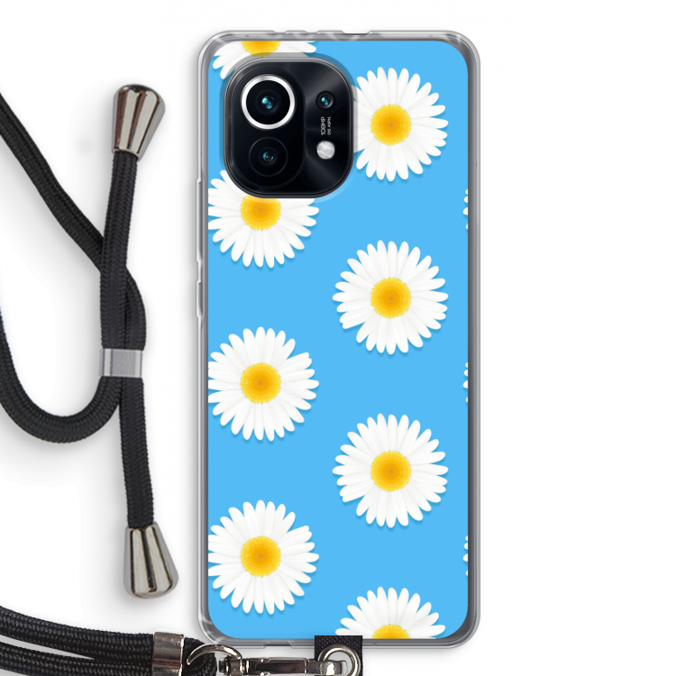 Margrietjes: Xiaomi Mi 11 Transparant Hoesje met koord
