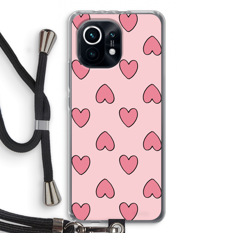 Ondersteboven verliefd: Xiaomi Mi 11 Transparant Hoesje met koord