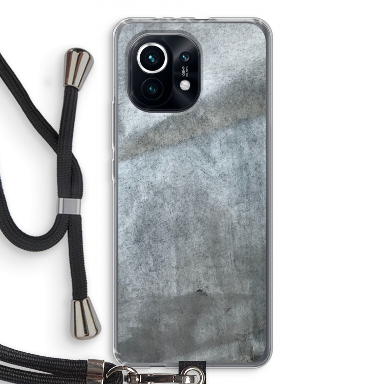 Grey Stone: Xiaomi Mi 11 Transparant Hoesje met koord