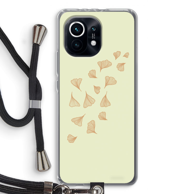 Falling Leaves: Xiaomi Mi 11 Transparant Hoesje met koord