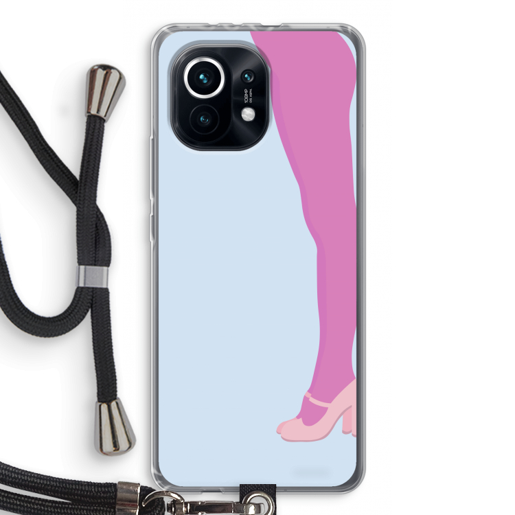 Pink panty: Xiaomi Mi 11 Transparant Hoesje met koord