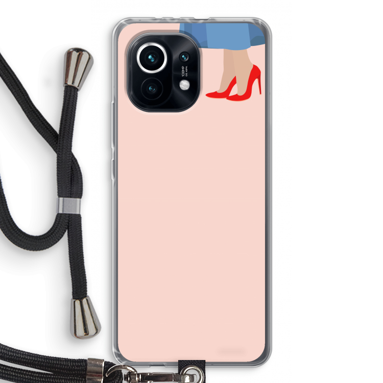 High heels: Xiaomi Mi 11 Transparant Hoesje met koord