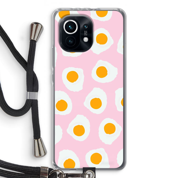 Dancing eggs: Xiaomi Mi 11 Transparant Hoesje met koord