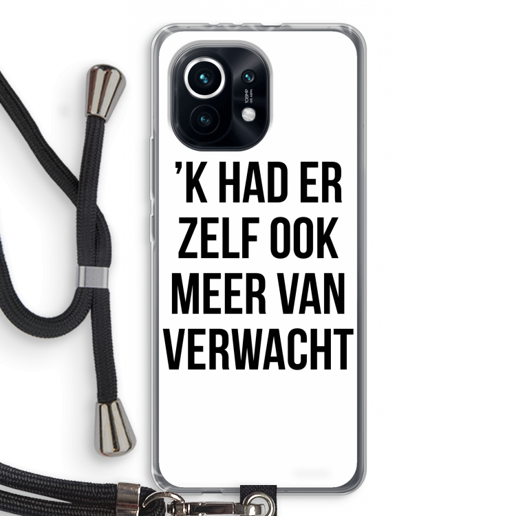 Meer verwacht: Xiaomi Mi 11 Transparant Hoesje met koord