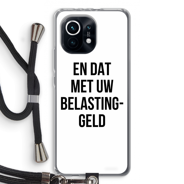 Belastinggeld: Xiaomi Mi 11 Transparant Hoesje met koord