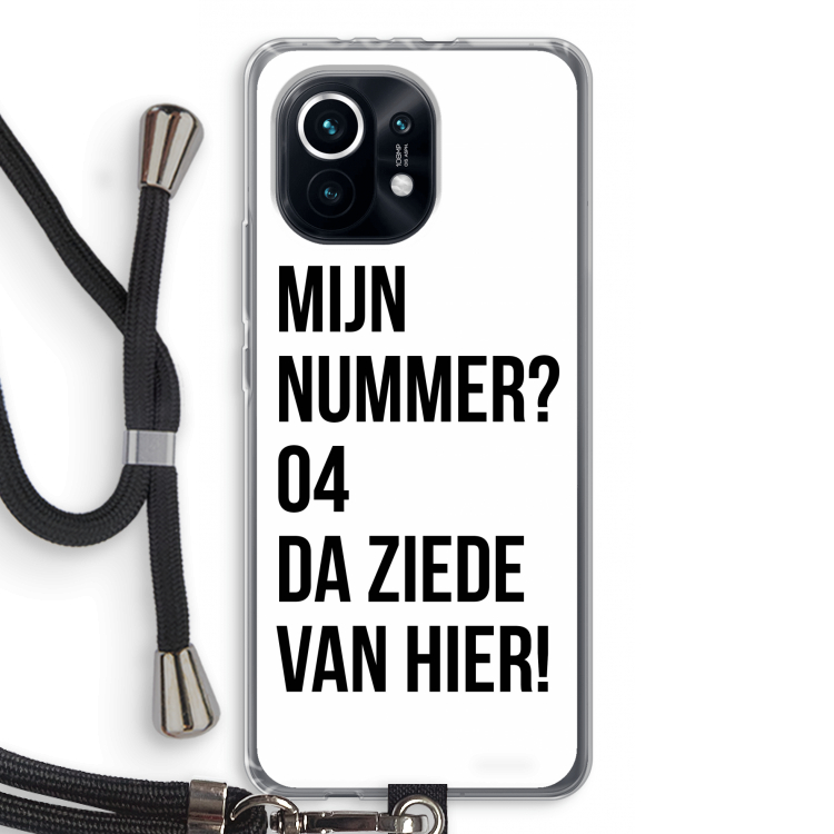 Da ziede van hier: Xiaomi Mi 11 Transparant Hoesje met koord