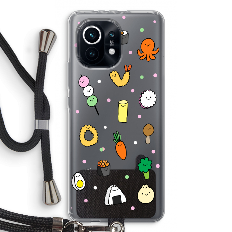 Happy bento friends: Xiaomi Mi 11 Transparant Hoesje met koord