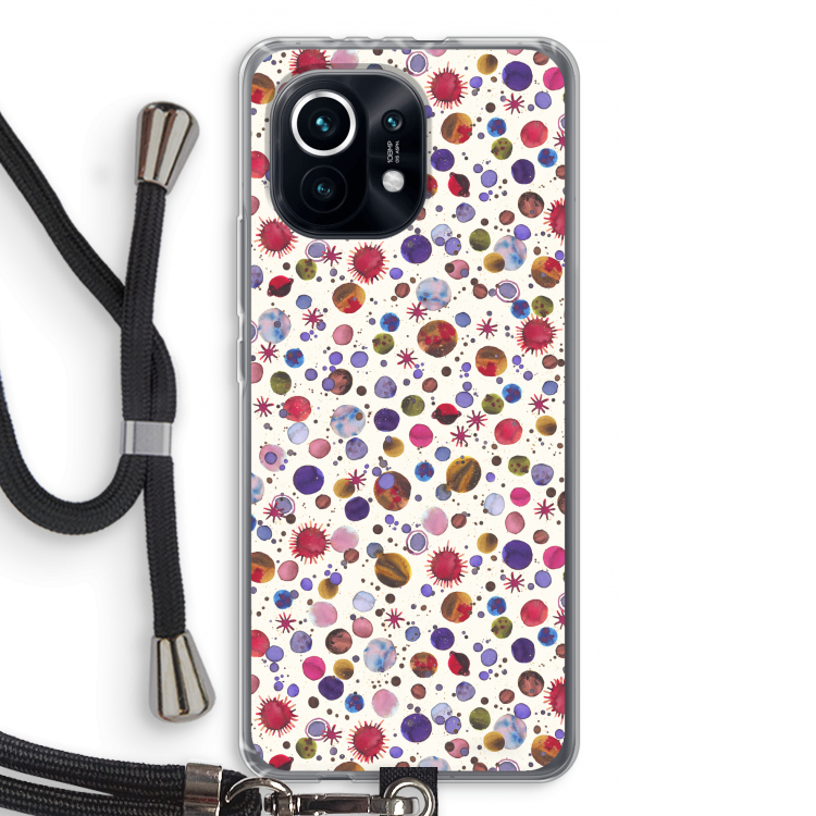 Planets Space: Xiaomi Mi 11 Transparant Hoesje met koord