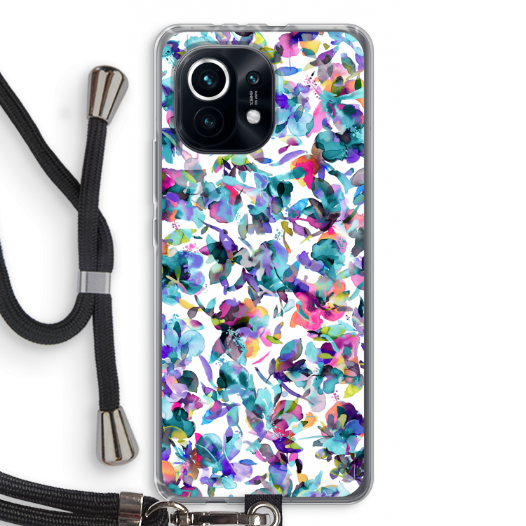 Hibiscus Flowers: Xiaomi Mi 11 Transparant Hoesje met koord