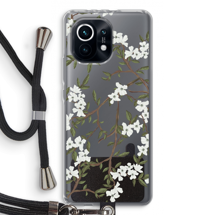 Blossoming spring: Xiaomi Mi 11 Transparant Hoesje met koord