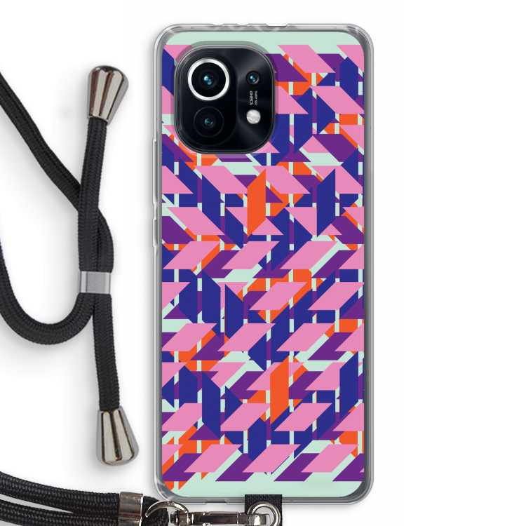 Skew Blush 3: Xiaomi Mi 11 Transparant Hoesje met koord