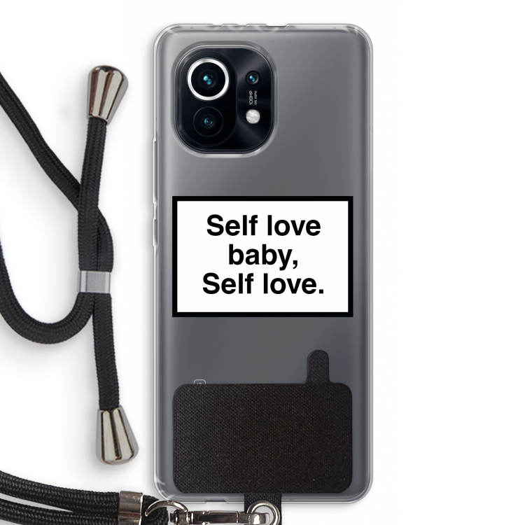 Self love: Xiaomi Mi 11 Transparant Hoesje met koord