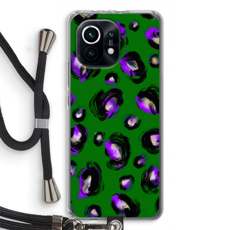 Green Cheetah: Xiaomi Mi 11 Transparant Hoesje met koord