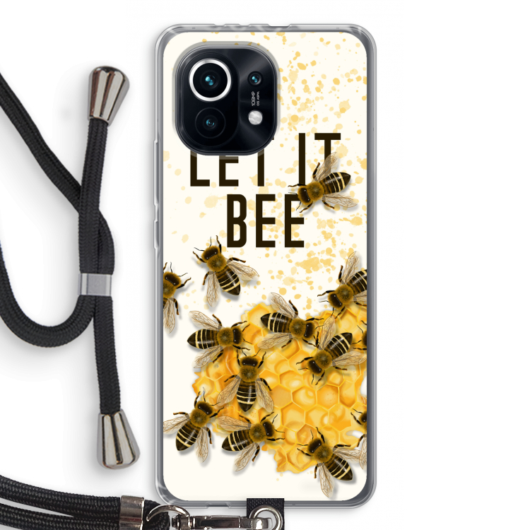 Let it bee: Xiaomi Mi 11 Transparant Hoesje met koord