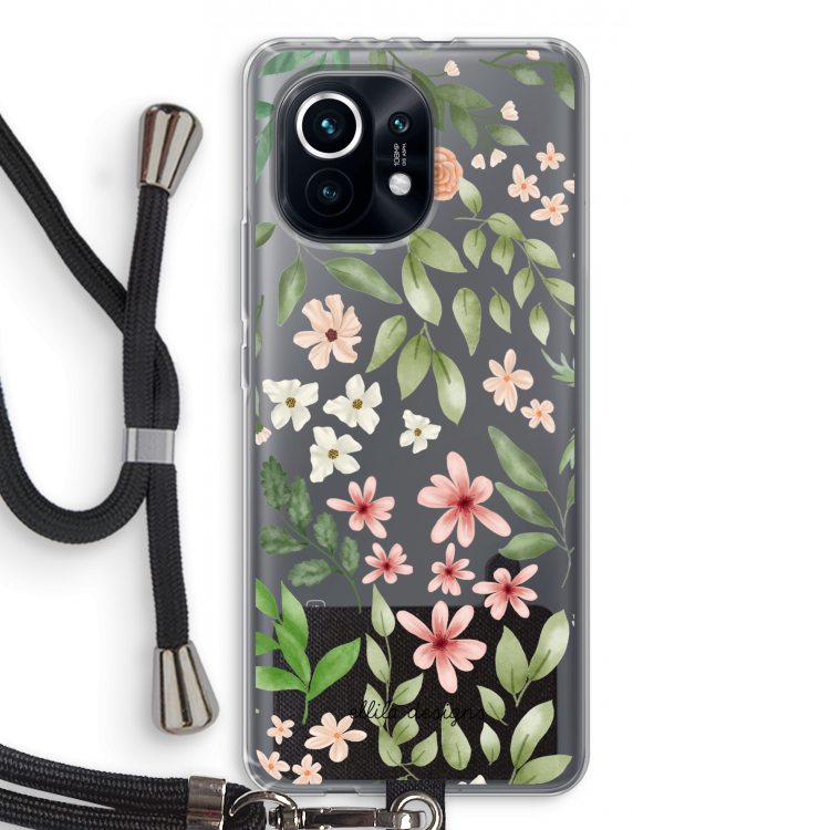 Botanical sweet flower heaven: Xiaomi Mi 11 Transparant Hoesje met koord